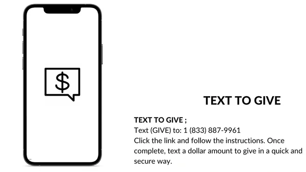 Text to give via your mobile phone